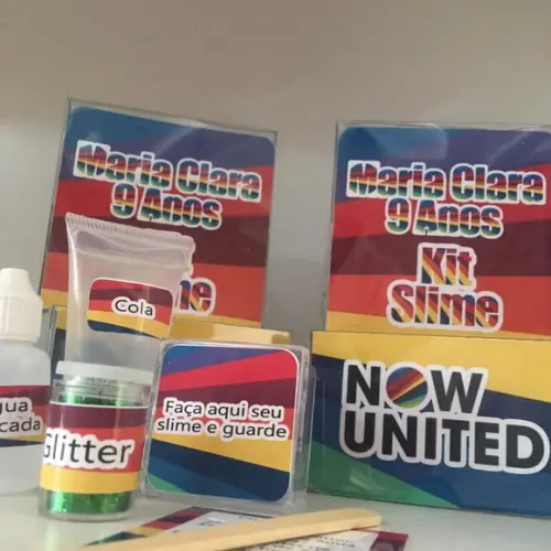Kit Slime Personalizado Now United