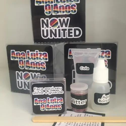 Kit Slime Personalizado Now United