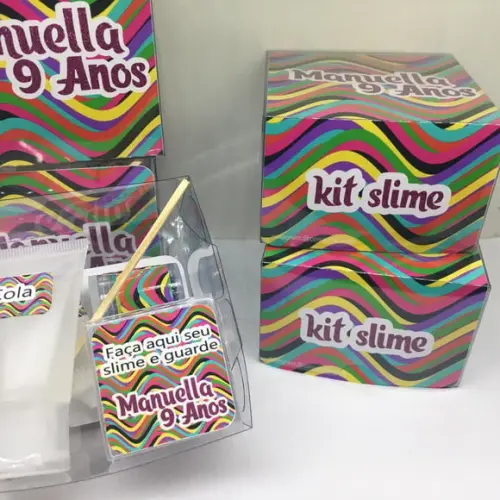 Kit Slime Personalizado Neon