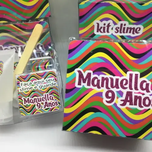 Kit Slime Personalizado Neon