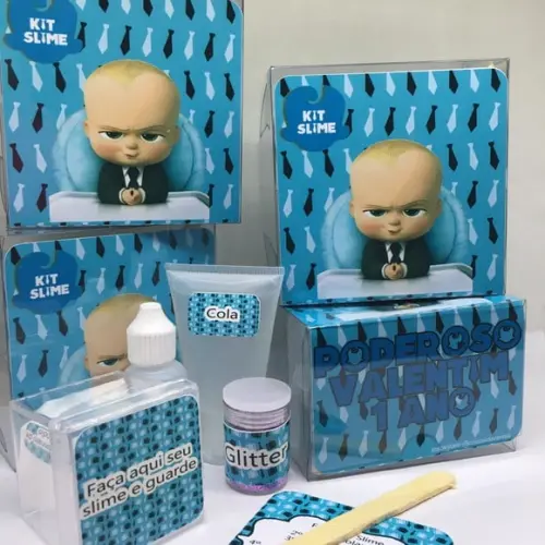 Kit Slime Personalizado Poderoso Chefinho