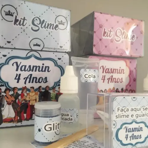 Kit Slime Personalizado Princesa