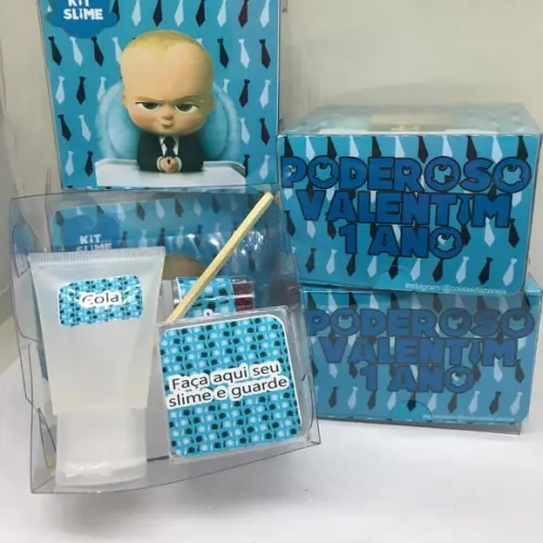 Kit Slime Personalizado Poderoso Chefinho