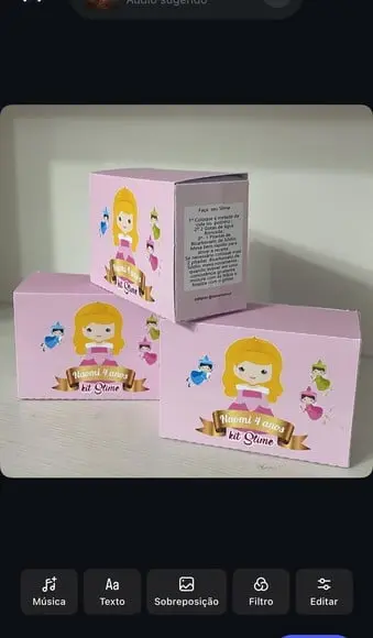 Kit Slime Princesa e Princepe Embalagens Personalizadas
