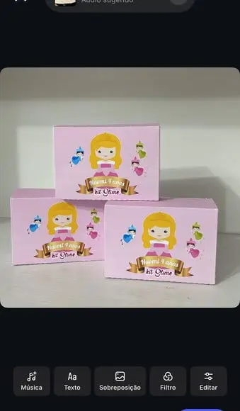 Kit Slime Princesa e Príncipe Embalagens Personalizadas