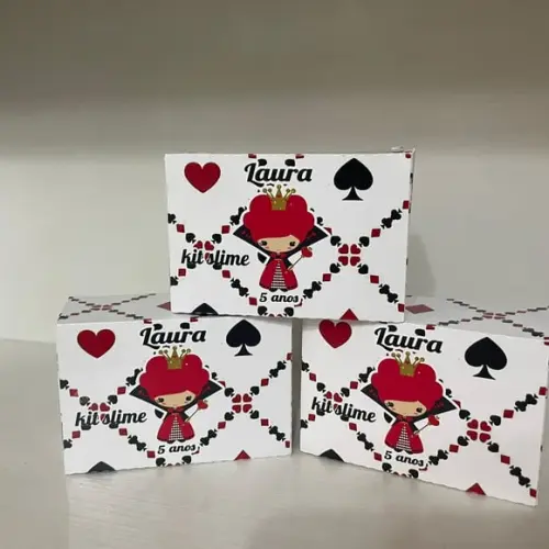 Kit Slime Rainha de Copas Embalagens Personalizadas