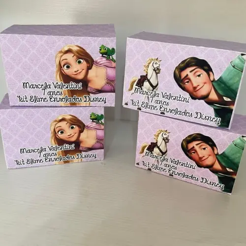 Kit Slime Rapunzel Embalagens Personalizadas