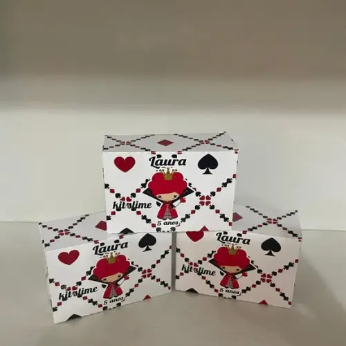 Kit Slime Rainha de Copas Embalagens Personalizadas