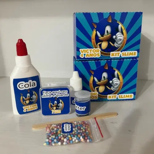 Kit Slime Sonic Embalagens Personalizadas