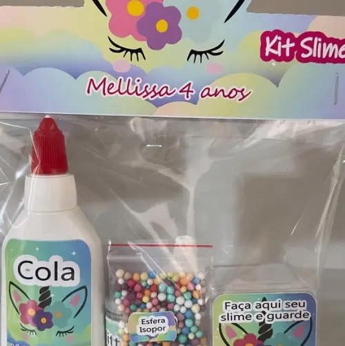 Kit Slime Unicornio Embalagens Personalizadas