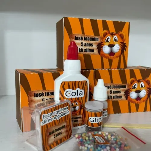 Kit Slime Tigre Embalagens Personalizadas