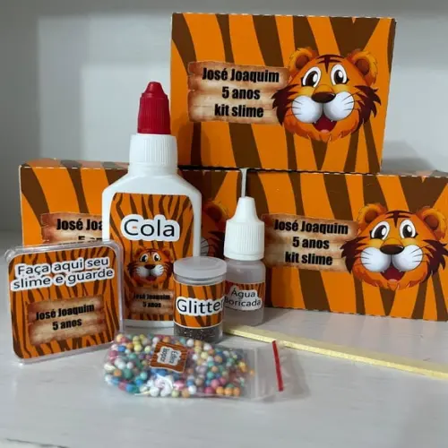 Kit Slime Tigre Embalagens Personalizadas