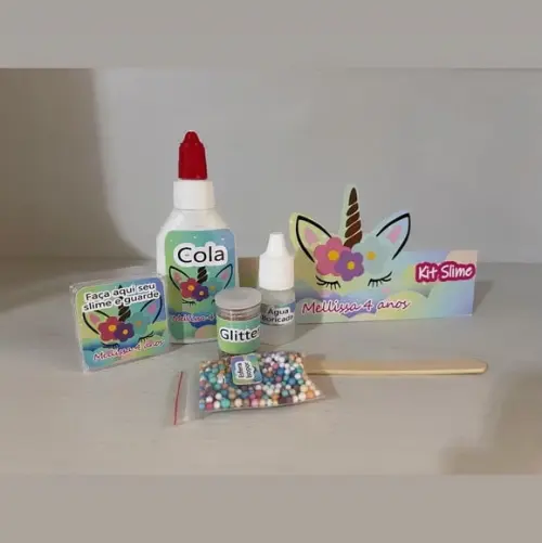 Kit Slime Unicornio Embalagens Personalizadas