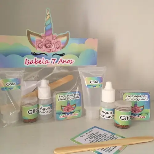 Kit Slime Unicórnio Embalagens Personalizadas
