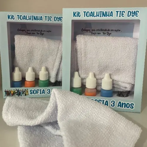 Kit Toalhinha Tie Dye Príncipe