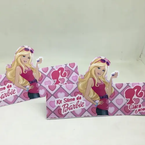 Lapela para lembrancinha Barbie