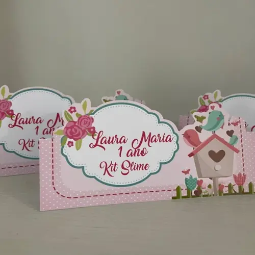 Lapela para Lembrancinha Jardim Encantado