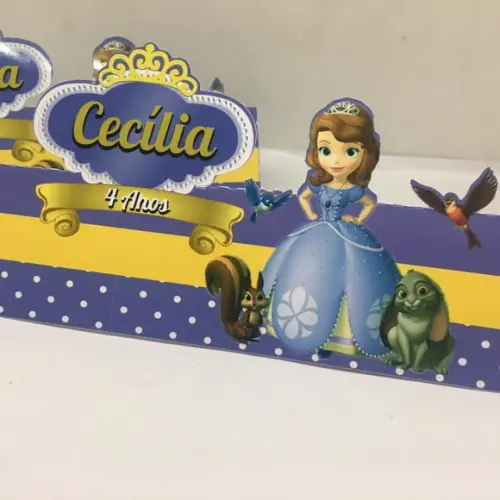 Lapela para lembrancinha Princesa Sofia