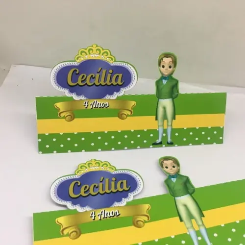 Lapela para lembrancinha Princesa Sofia