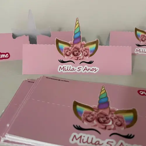 Lapela para Lembrancinha Unicórnio