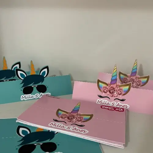 Lapela para Lembrancinha Unicórnio