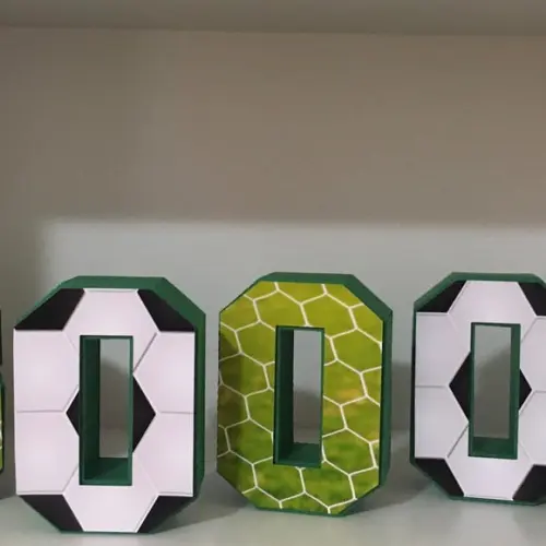 Letras 3d Futebol