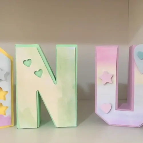 Letras 3d Candy Color