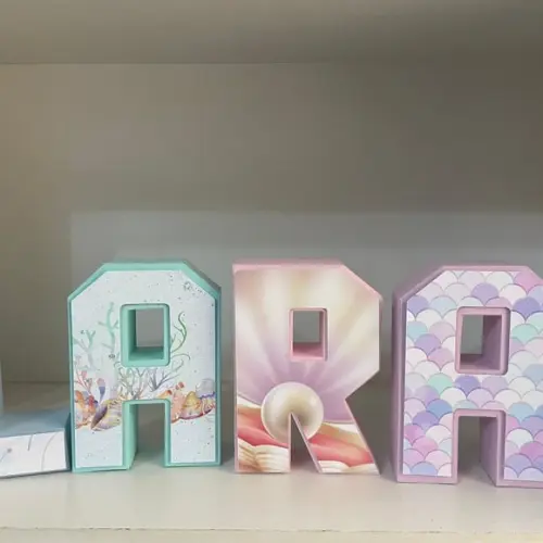 Letras 3d Sereia