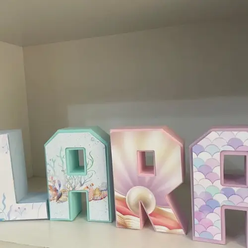 Letras 3d Sereia