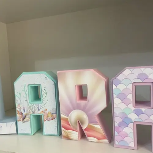 Letras 3d Sereia