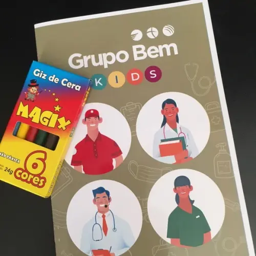 Livreto Personalizado com Giz de Cera