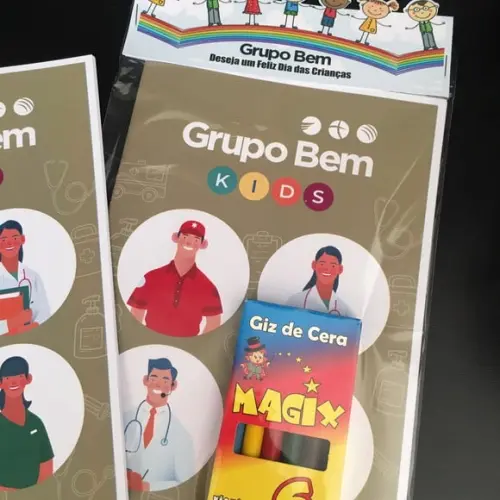 Livreto Personalizado com Giz de Cera