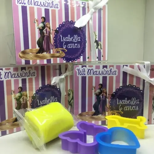 Massinha Modelar Tema Rapunzel