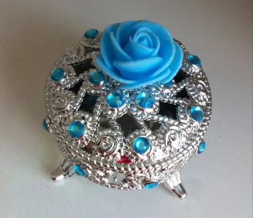 Mini porta jóia prata