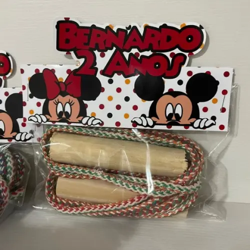 Pula Corda Minnie e Mickey Personalizada