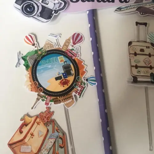 Topo de Bolo Viagem