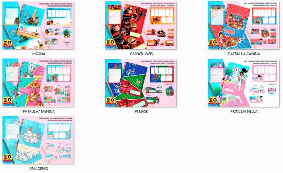 25 Kits Digital Volta as Aulas - Etiquetas e Capas