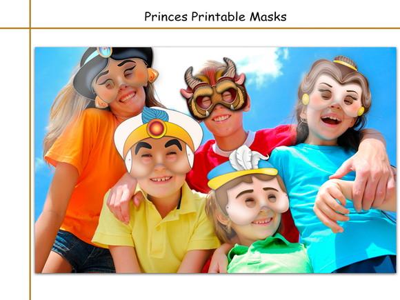 Arquivos em PDF Máscaras dos Principes Disney - Cod 68