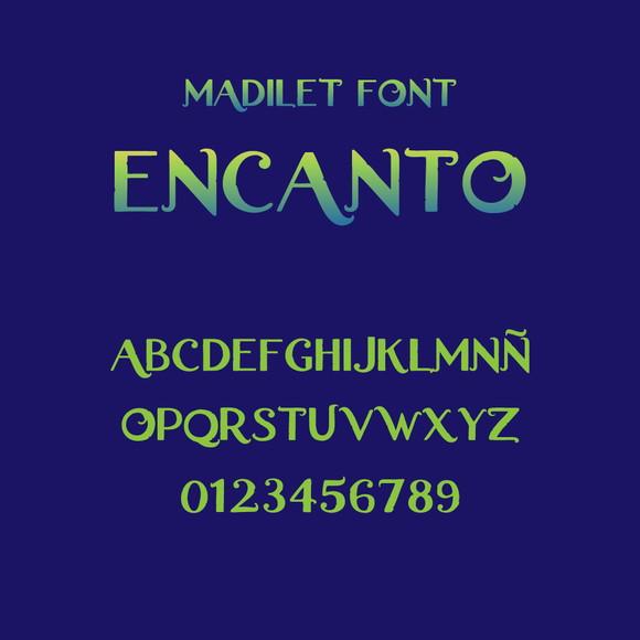 Fonte Encanto - Arquivo digital Formato TTF e OTF - Cód. 72