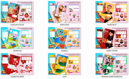 25 Kits Digital Volta as Aulas 2 - Etiquetas e Capas