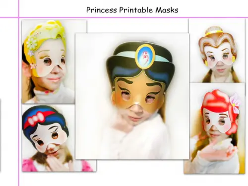 Arquivos em PDF Máscaras das Princesas Disney - Cod 67