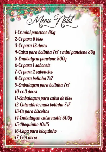 Kit Natal 2019 Lina - Arquivo de Corte, Png e pdf - Cod 45