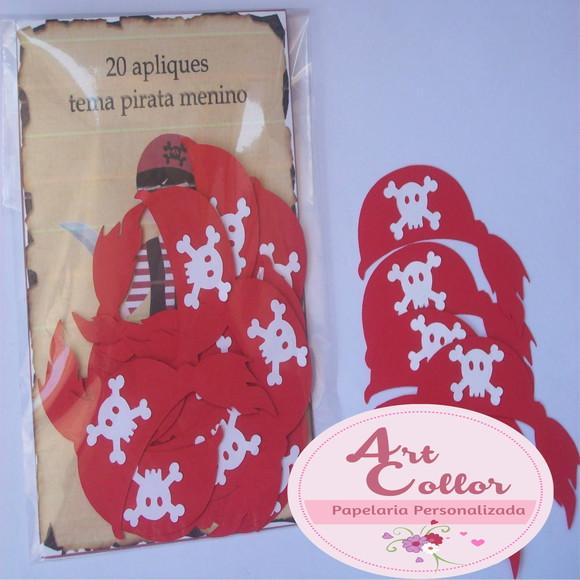 50 Apliques Pirata