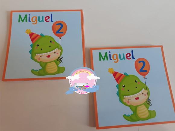 20 Adesivos para sacolinha Dinossauro Cute