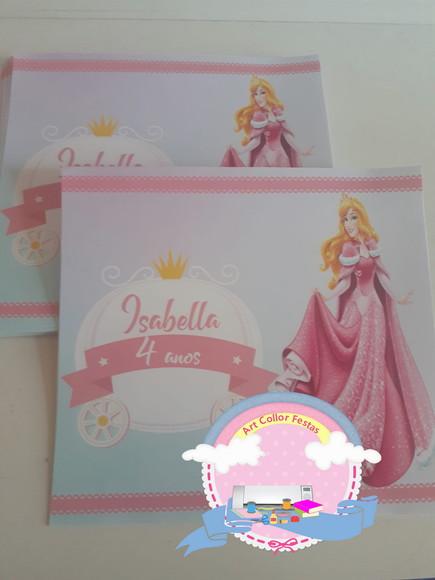 20 Adesivos para sacolinha Bela Adormecida / Princesa Aurora