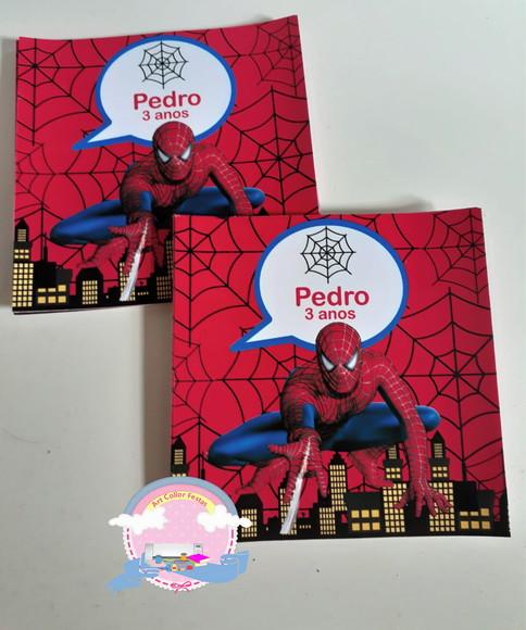 20 Adesivos para sacolinha Homem Aranha