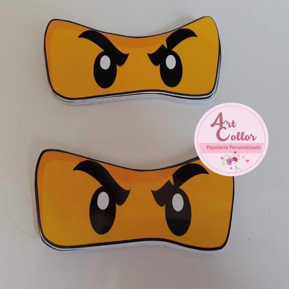 30 Adesivos Olhos Ninjago