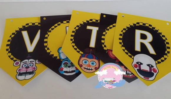 10 Bandeirolas Five Nights At Freddy
