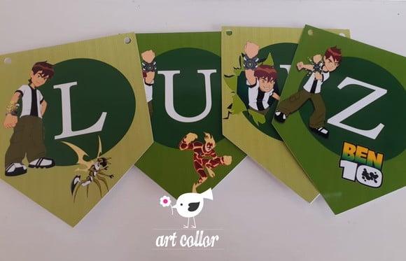 10 Bandeirolas Ben 10