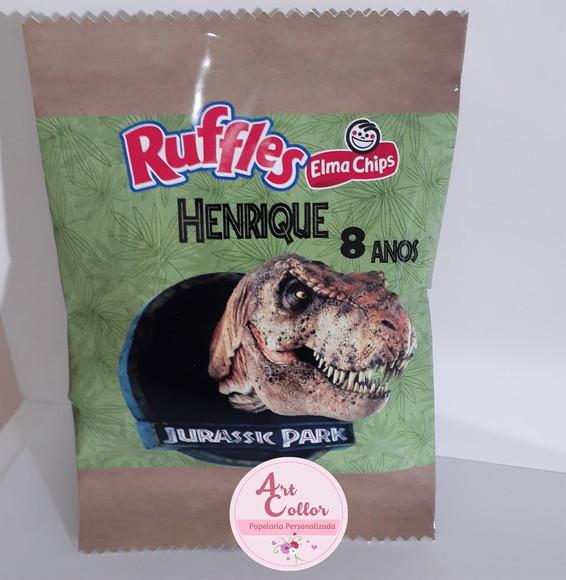 15 Batatas Ruffles Personalizada Jurrasic Park
